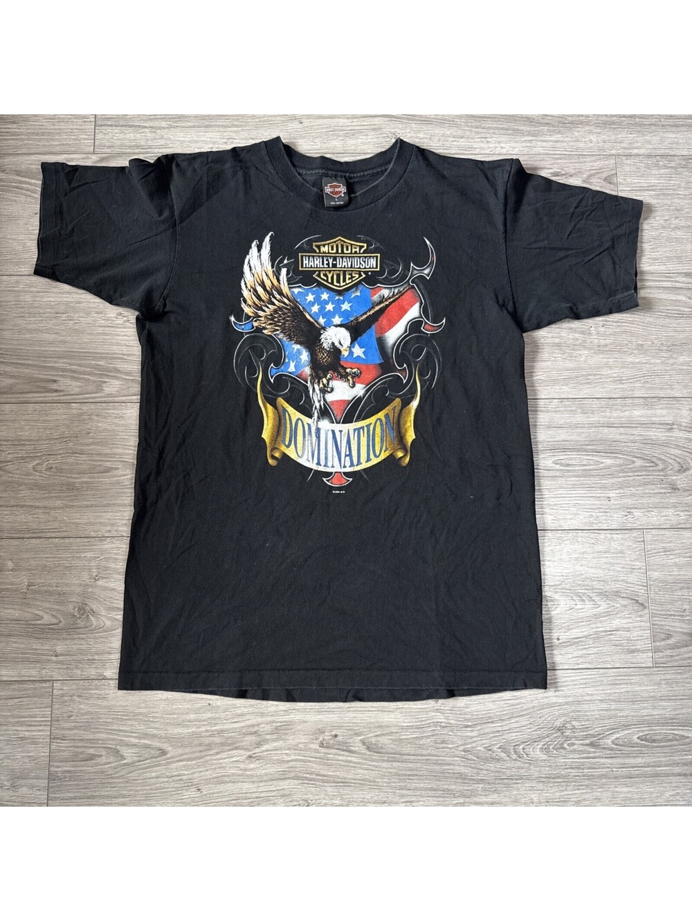 Harley Davidson 1996 Domination Eagle Single Stitch Vintage Shirt Men’s Large